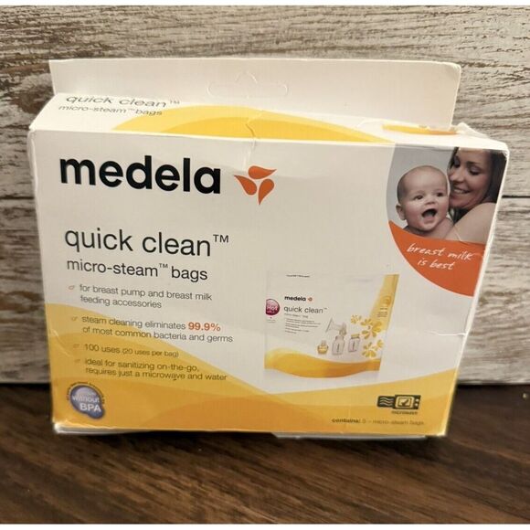 Medela Quick Clean Micro-Steam Bags - 5 Bags NEW! - Picture 1 of 3